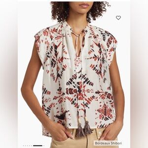 Shibori print top